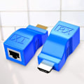 Miniatyrbilde 2 av 5: 2 stk RJ45 nettverksrepeater serieforlengelse nettverkssender og mottaker