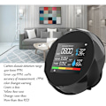 Miniatyrbillede 3 af 5: Gasdetektor CO2-måler Multifunktionel husholdningsluftkvalitetsmonitor Temperaturfugtighedstester LCD-display (hvid)