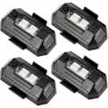 Pikkukuva 1 / 5: LED-stroboskooppivalo droneille, 7 väriä, USB-lataus, yövalot Air 2S/Mini 2/polkupyörälle/maastopyörälle/autolle/moottoripyörälle, 4 kpl