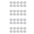 Pikkukuva 1 / 5: 40 kpl Pyöreät Läpinäkyvät Muoviset Kulmaboksit 33mm