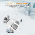 Miniatyrbilde 5 av 5: Eggkopper Eggbrett Rustfritt Stål Myke Kokte Eggkopper Holder Stativ Oppvaskmaskinsikker (4 Pakker)