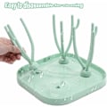 Miniatyrbillede 4 af 5: Babyflaske-Dryer, Babyflaske-Tørrestativ, Træ Babyflaske-Dryer, Flaskedryer, Træ Flaskedryer, til Babyflasker, Ren og Hygiejnisk (G