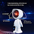 Miniatyrbilde 5 av 5: USB-projektorlampe Robot Projektionslys Nattlys 360° Justerbar LED-projektorlampe Soveromsdekorasjon Sol