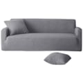 Miniatyrbillede 1 af 5: Grå Tykk Sofaovertræk All-inclusive Elastisk Stof Sofaovertræk Armlæn Simpel og Universal Sofahynde (L)