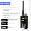 Miniatyrbillede 2 af 5: Anti-Spy Signal Detektor GPS Signal Detektor Anti-Spy Kamera Trådløs Detektor Spy Detektor GPS Detektor Scanner Finder GSM Enhedsdetektor Intercom