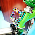 Miniatyrbild 2 av 5: Fram Cykeldelar för Brompton Aluminiumlegering Gris Näsan Packväskor Blockfäste Fällbar Cykelväska Fästen, B