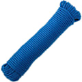 Miniatyrbild 1 av 5: Flätad rep i PP, multistrand, 10 m x 3 mm, blå