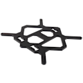 Miniatyrbillede 3 af 5: 1 Sæt Sort Aluminiumsprofil Y Vogn Z Ekstrudering Bundplade med 3 U-Bolte til 3D Printer