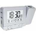 Miniatyrbillede 1 af 4: Projektionsure, Elektronisk Vækkeur med Dobbelt Alarm, 12/24 Timer, Dato, Indendørs Temperatur- og Fugtighedsindikator (Sølv)-