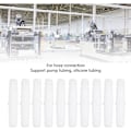 Miniatyrbillede 4 af 5: 10 stk. Plastikrør Barb Fitting lige lige Barb Splicer Mender Joint Union Adapter 6-6mm