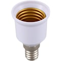 Miniatyrbild 4 av 5: 5 st LED-lampbas E14 till E27 Konverteradapter, Vit