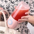 Miniatyrbillede 1 af 5: 500ML bærbar blender 6 kutter mini juicer USB elektrisk blender frugt juicer til frugt og grøntsager juicer maskine-C