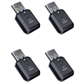 Miniatyrbillede 1 af 5: 4X Bil FM-sender Uden Bluetooth 5.1 Radiomodulator Lydadapter Kit Håndfri Ingen Støj Tilbehør Forsinkelse