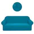 Miniatyrbild 5 av 5: Stretchig sofföverdrag Vattentät Slitstark Soffa Överdrag Soffa Överdrag Ljusgrå