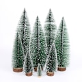 Miniatyrbilde 5 av 5: 2 stk Mini Kunstig Juletre med Snøeffekt