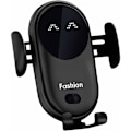 Miniatyrbilde 1 av 4: Trådløs induksjonsbillader, automatisk klemmende induksjonsbillader 360° rotasjon biltelefonladerklips for iPhone Samsung Huawei LG alle enheter