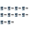 Miniatyrbillede 3 af 5: 10 stk. AHT10 højpræcisions digital temperatur- og fugtighedssensor målemodul I2C kommunikation erstatning SHT20