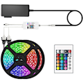 Miniatyrbild 1 av 5: SMD5050 RGB LED-lampor med fjärrkontroll Smart Phone-app för att styra LED-lampor för sovrum barrum DIY 20M EU-kontakt