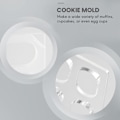 Miniatyrbillede 5 af 5: Klar polycarbonat kageform Dacquoise oval form Dakovaz Macaron kage dekoration værktøj bageudstyr