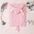Miniatyrbillede 3 af 5: BORN Varm Sovepose Knap til Swaddle Wrap Swaddled Barnevogn Kuvert Tæppe til Alle Soveposer - Grå