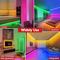 Miniatyrbillede 3 af 5: DC12V RGB LED-controller + 44-tasters RGB-fjernbetjening IR-lysstribe-controller til 2835 5050 RGB-lysstribe