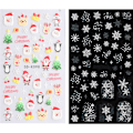 Miniatyrbild 1 av 5: Julklappsstickers för naglar, 5D stereoskopiska präglade julnaglar