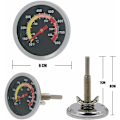 Miniatyrbilde 5 av 5: Termometer i rustfritt stål BBQ Termometer Temperaturmåler for grilling - RWThermometer