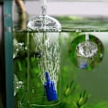 Miniatyrbillede 3 af 5: 5 stk. luftsten, akvarieluftsten cylinder boblediffuser luftsten til luftpumpe akvarium hydroponics-blå-