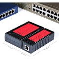 Miniatyrbilde 4 av 5: Kabeltester, nettverkslinje-lapptester RJ45 RJ11 detektorlokalisator Ethernet nettverkskabelsporer, rød-svart