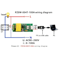 Miniatyrbillede 2 af 5: AC Digital Multifunktionsmåler Watt Ampere Testmodul PZEM-004T til TTL COM2/COM3/COM4 0-100A