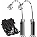 Miniatyrbillede 1 af 5: Sæt med 2 LED-grilllamper til grill med magnetisk fod, 360 graders rotation, fleksibel justerbar til grill, camping, fest, udendørs