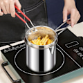 Miniatyrbillede 2 af 5: Pastaske Fritureskurv Filtreringsrester Mesh Si til Grøntsager Fritter Løg Ringe Kyllingevinge