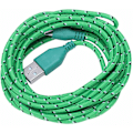 Miniatyrbilde 1 av 5: Universal Mini USB Nylon Net Armor Data Cable / 10FT for Galaxy S6 Grønn