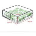 Miniatyrbild 4 av 5: Transparent Akryl Servettbehållare Hem Hotell Servett Servettlåda Behållare Hushåll Vardagsrum Servett Organizer
