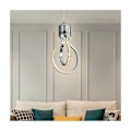 Miniatyrbilde 4 av 5: Moderne Lysekrone, 20W 3000K LED Krystall Taklampe, Aluminium Hengelampe Armatur for Soverom Kjøkken Spisestue Bar Diskbord Korridor Utstilling