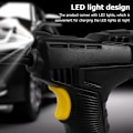 Miniatyrbilde 5 av 5: Oppblåsbar trådløs bærbar dekkpumpe 120W luftkompressor dekkpumpe for biler, motorsykler, sykler med LED digitalt trykkmåler 2000mAh for