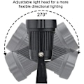 Pikkukuva 5 / 5: 4 kpl COB LED-pistevalaisimia 5W 220V säädettävät puutarhavalaisimet piikillä Ulkovalaistus Puutarha Terassi (kylmä valkoinen)