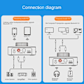 Miniatyrbild 5 av 5: Smart LED Digital Display Bluetooth Adapter Bluetooth 5.0 Audio Mottagare Sändare 2 i 1 AUX Audio Adapter Konverter