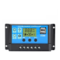 Miniatyrbilde 1 av 5: 30A 12V/24V Intelligent Batteri Solcellepanel Laderegulator med 5V Dual USB Port LCD Display (30A)