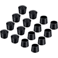 Miniatyrbild 1 av 5: 16-pack Stolskydd, Gummikapslar för Stolsben, Stolsbenskydd, Inre Diameter - 7/8 tum / 22 mm, Svart