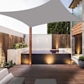 Miniatyrbillede 5 af 5: Rektangulær Skygge Sejl Vandafvisende Skygge Sejl, 95% UV Beskyttelse med Åndbar Vindtæt, til Lærred til Pergola Terrasse Balkon Udendørs Have, Ora
