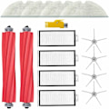 Miniatyrbilde 1 av 5: Tilbehørsett for Roborock Q7 Max+ Q7 Max Q7+ Q7 robotstøvsuger Reservedeler 14 pakker 2 hovedbørster & 4 filtre & 4 sidebørster & 4 mopper, Repl