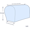 Miniatyrbilde 3 av 5: Stretch Armlenestopper Spandex Armdeksler for Stoler Sofa Armstol Trekk for Recliner Sofa med Twist Pins 2stk Navy