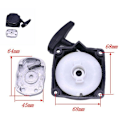 Miniatyrbild 2 av 5: Halvautomatisk startmotor/startmotor + drivring för röjsåg, jordborr eller 5 i 1 multifunktionsmaskin (multifunktion) - Fei Yu