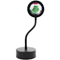 Miniatyrbilde 1 av 5: LED-projektorlampe nattlys, 360 graders USB-projektor fotolamper for soverom studio A