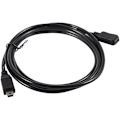 Pikkukuva 4 / 5: 1,5 m:n Mini USB B 5-nastainen uros-A-jatkokaapeli, sovitin, musta