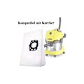 Pikkukuva 4 / 4: 6 Pakki Suodatinpusseja Imuriin Karcher WD4 WD5 WD6 MV4 MV5 MV6, Vaihto-osat Tarvikepaketti 2.863-006.0