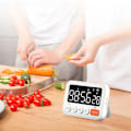 Miniatyrbild 5 av 5: Köktimer Digital Timer Manuell Nedräkningstimer Matlagning Bakning Dusch Studie Stoppur Kökspryl