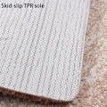 Miniatyrbillede 5 af 5: Badeværelse Tæppe Bademåtte, Blød og Fluffy Mikrofiber Brusebadsmåtte Skridsikker, Maskinvaskbar - Gradient Grå