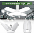 Miniatyrbillede 3 af 5: LED Garage Lys - 60W E26/E27 6500K 6000LM, Værkstedslampe, Deformerbar, 4 Justerbare Paneler, LED Loftlys til Garage, Lager, Værksted, Kælder